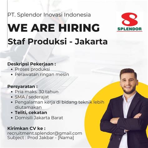 Lowongan Kerja Staff Produksi Sales Engineer Jakarta Staff Engineer