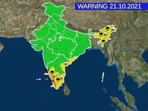 Imd Issues ‘orange And ‘yellow Alerts For Several Kerala Districts