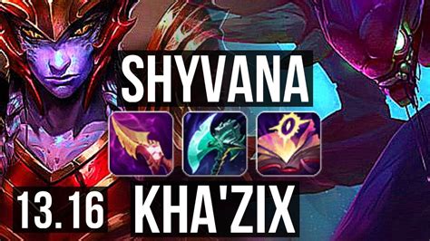 SHYVANA Vs KHA ZIX JNG Rank 2 Shyvana Legendary 20 2 4 TR