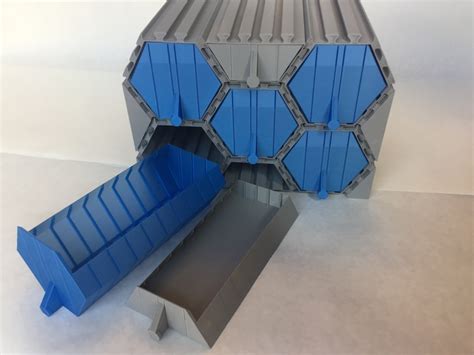 3d Printed Vase Mode Hexagonal Modular Drawers By Ce3d Pinshape