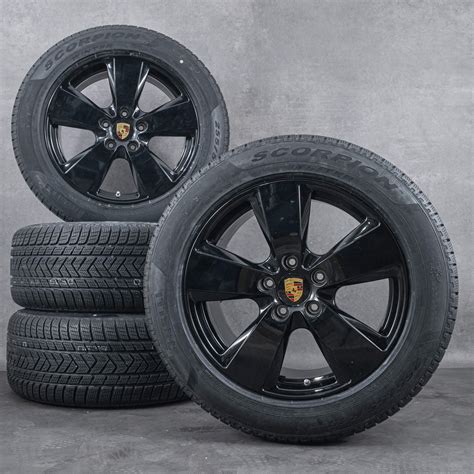 Original Porsche 19 Inch Cayenne Rims 9Y0 Winter Wheels Winter Tires NEW