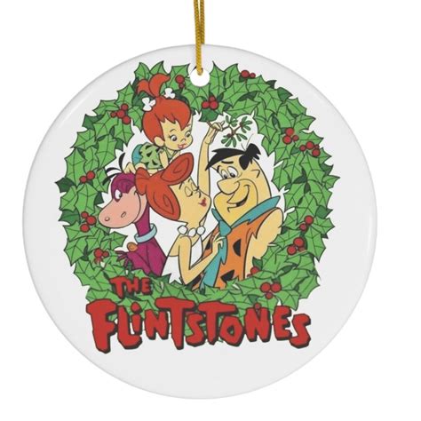 The Flintstones Christmas Ornament, Ceramic Custom Gift for Family and ...