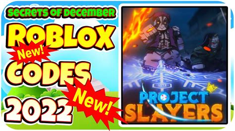 New Codes 🔥👹 Update 1 Project Slayers Roblox Game All Secret Codes