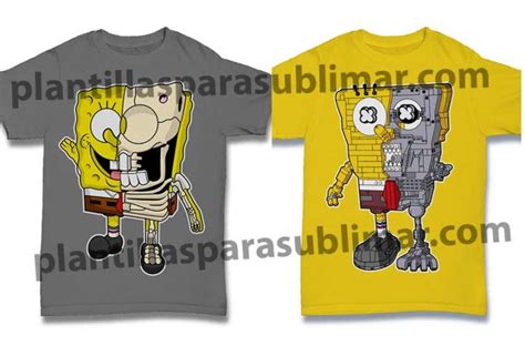 Bob Esponja Esqueleto Vector Sublimacion Plantillas Para Sublimar