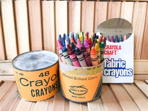 Vintage Crayons Vintage Crayola Vintage Crayola Craft Etsy Crayola