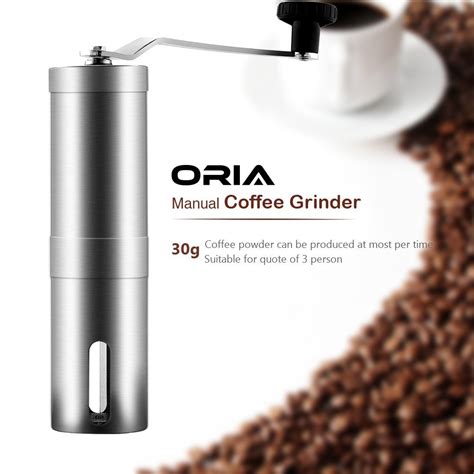 Oria Manual Coffee Grinder Conical Ceramic Burr Coffee Bean Grinder