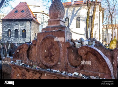 Tombstone Of Rabbi Loew Judah Loew Ben Bezalel Known As The Maharal Of Prague The Old Jewish