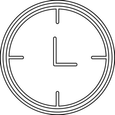 Clock Outline Shape Vector Art, Icons, and Graphics for Free Download