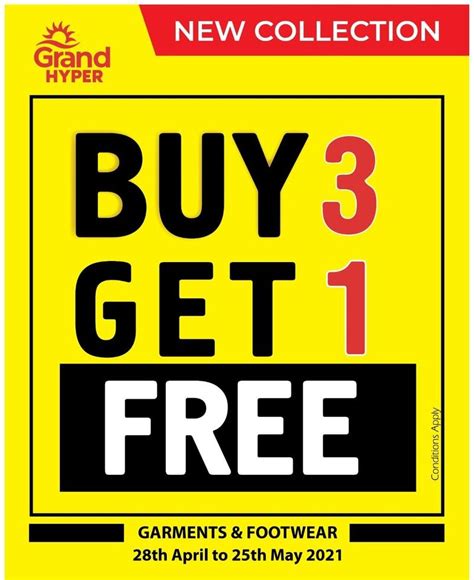 Grand Hyper Buy 3 Get 1 Free Deals Grand Hyper Offers