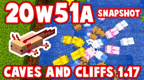 Axolotls Minecraft 1 17 Caves And Cliffs Update Youtube