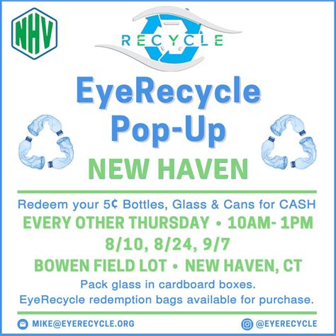 Aug 24 Eyerecycle Pop Up Event At Bowen Field New Haven Ct Patch