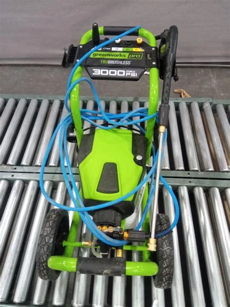 Greenworks Pro 3000 Psi 2 Gallons Cold Water Electric Pressure Washer Allsurplus Pittston