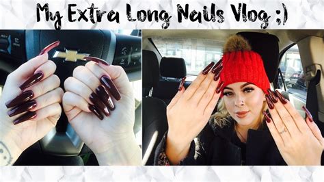 Nail Vlog Come With Me To Get My Extra Long Nails Done Youtube