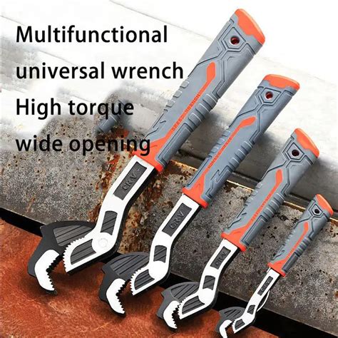 Industrial Grade Multifunctional Self Locking Pipe Wrench Spanner Hand