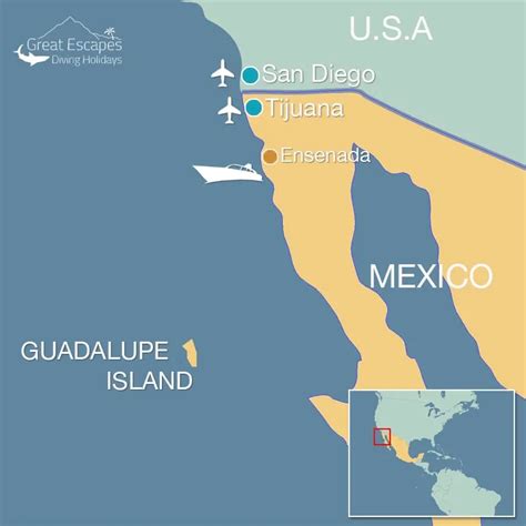 Isla Guadalupe Mexico Map - Fancie Shandeigh