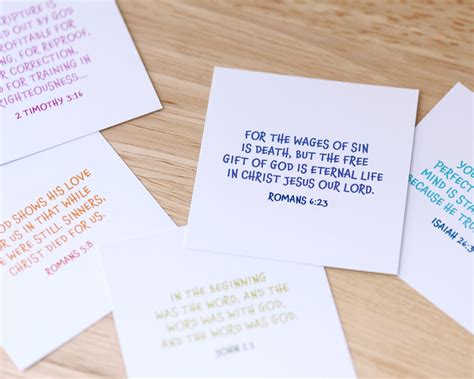 Bible Memory Verse Cards Memory Verse Cards Bible Memory - Etsy