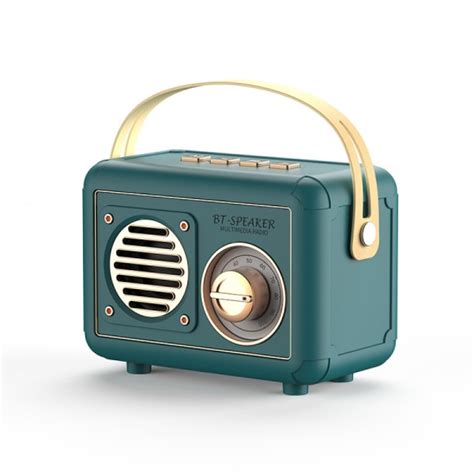 Bärbar vintage radio Bluetooth högtalare retro trådlös vintage med