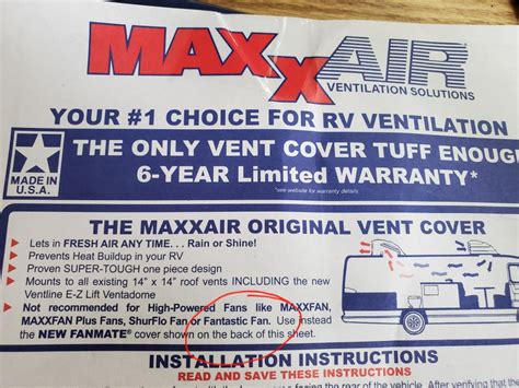 Maxxair Standard Roof Vent Cover 20 X 19 X 9 1 2 Translucent White Maxxair Rv Vents And