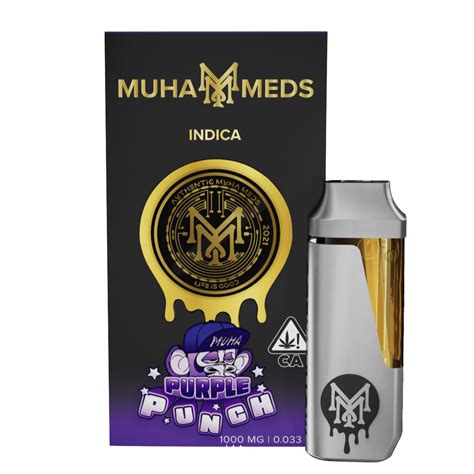 Muha Meds Purple Punch All In One Vapes Strain Indica 1g