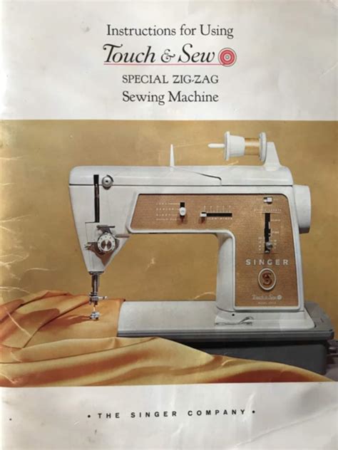 Instructions For Using Touch Sew Special Zig Zag Sewing Machine