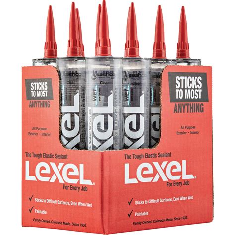 Sashco Lexel 10.5 Oz. Caulk Polymer Sealant, Clear | Do it Best