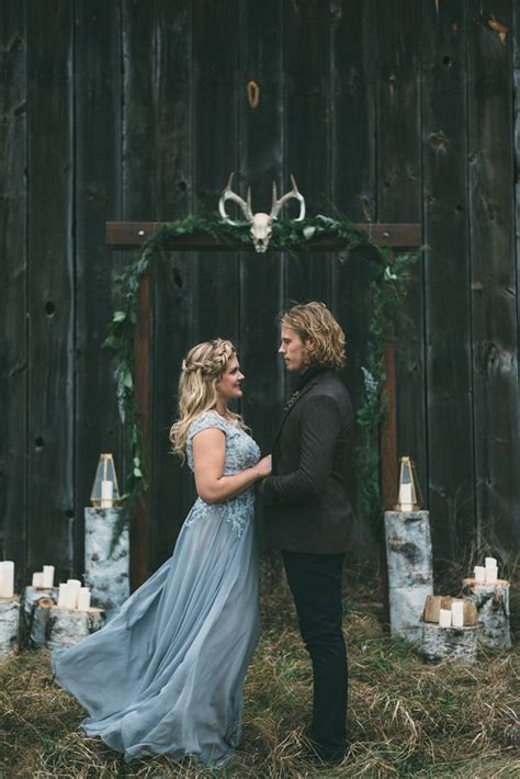 Nordic Inspired Woodland Wedding Nordic Wedding Woodland Wedding