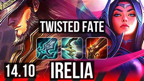 TWISTED FATE Vs IRELIA TOP 8 Solo Kills Rank 8 TF Dominating BR