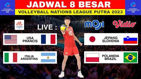 Jadwal VNL Putra 2023 Hari Ini Babak 8 Besar Jepang Vs Slovenia