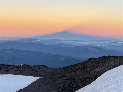 Sunrise On Mt Adams Rpnwhiking