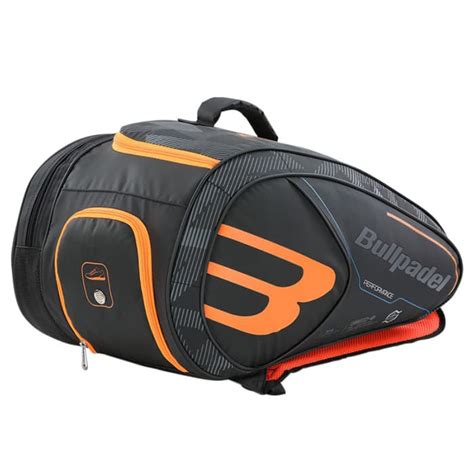 Paletero Bullpadel Mid Capacity Negro Y Naranja Paleteros Es