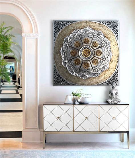 Cuadros De Mandalas En Relieve Decoracion Estudio Delier