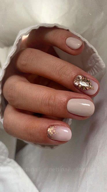 25 Elegant Bliss Captivating Wedding Nail Designs Rhinestone On 4th