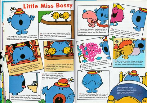 Little Miss Bossy 1998 Annual Story Mr Men Wiki Fandom