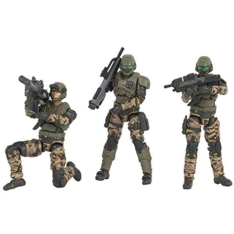 Halo 4 Unsc Marines 3 Figure Pack Halo Fans Construye Tu Universo