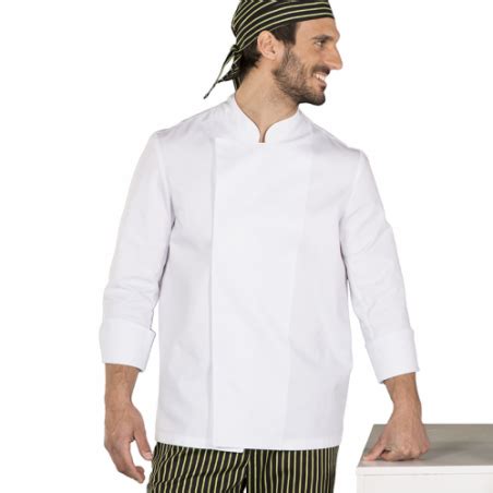 Chaqueta Cocinero Unisex Cierre Velcro Manga Larga