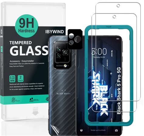 Ibywind Black Shark 5 Pro 5G 2PCS Pack Tempered Glass Screen