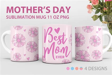 Mothers Day Sublimation Mug Wrap Graphic By Kmarinadesign · Creative