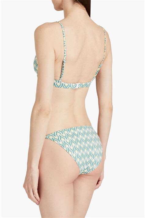 Onia Dalia Printed Underwired Bikini Top The Outnet