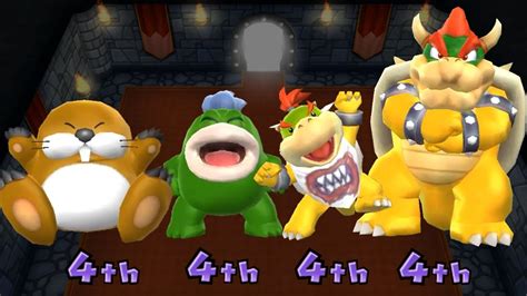 Mario Party 9 Minigame Monty Mole Vs Spike Vs BowserJr Vs Bowser