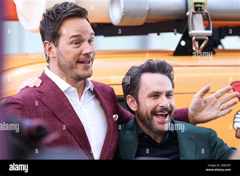 Los Ángeles California Ee Uu 01 De Abril Chris Pratt Y Charlie Day Llegan A La Proyección