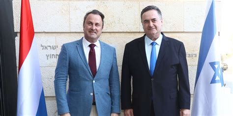 Première journée de la visite de travail de Xavier Bettel en Israël et