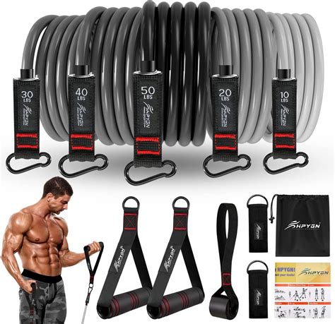 Resistance Band Set Exercise Workout Bands Men And Women With Door