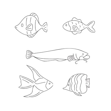 Free clip outline of fish, Download Free clip outline of fish png ...