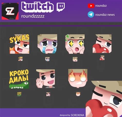 Twitch emotes for your channel by Sorokina_anny | Fiverr