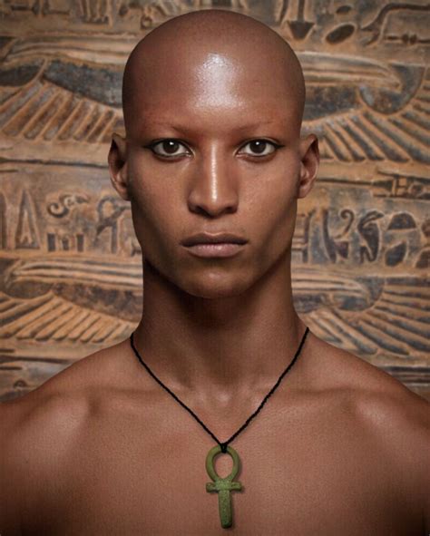 Here Is Depicted A Young Priest Of Nubian Or Upper Egyptian Origin