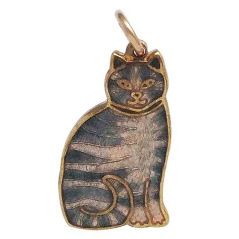 Scorpio Pendants Rare Charm Taurus Bull Grey Tabby Cats Cat Statue