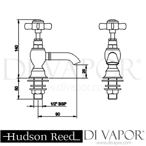 Hudson Reed Luxury Beaumont Basin Taps - Chrome - I321X Spare Parts