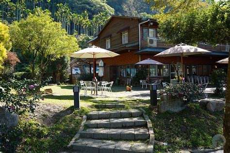 東勢云饌休閒庭園餐廳 云饌梅花森林秘境，一大片雪白梅花園真的好好拍，賞蓄水湖景湖光山色超美秘境 台中賞梅秘境 Line旅遊