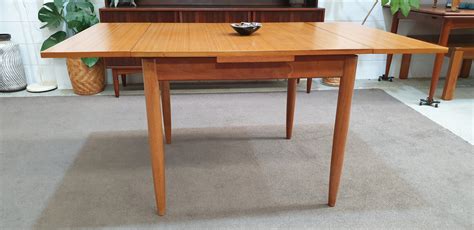 Retro Teak Dining Kitchen Table Small Hilton And Main