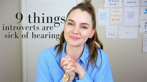 Things Introverts Are Sick Of Hearing Michelle Booth Youtube